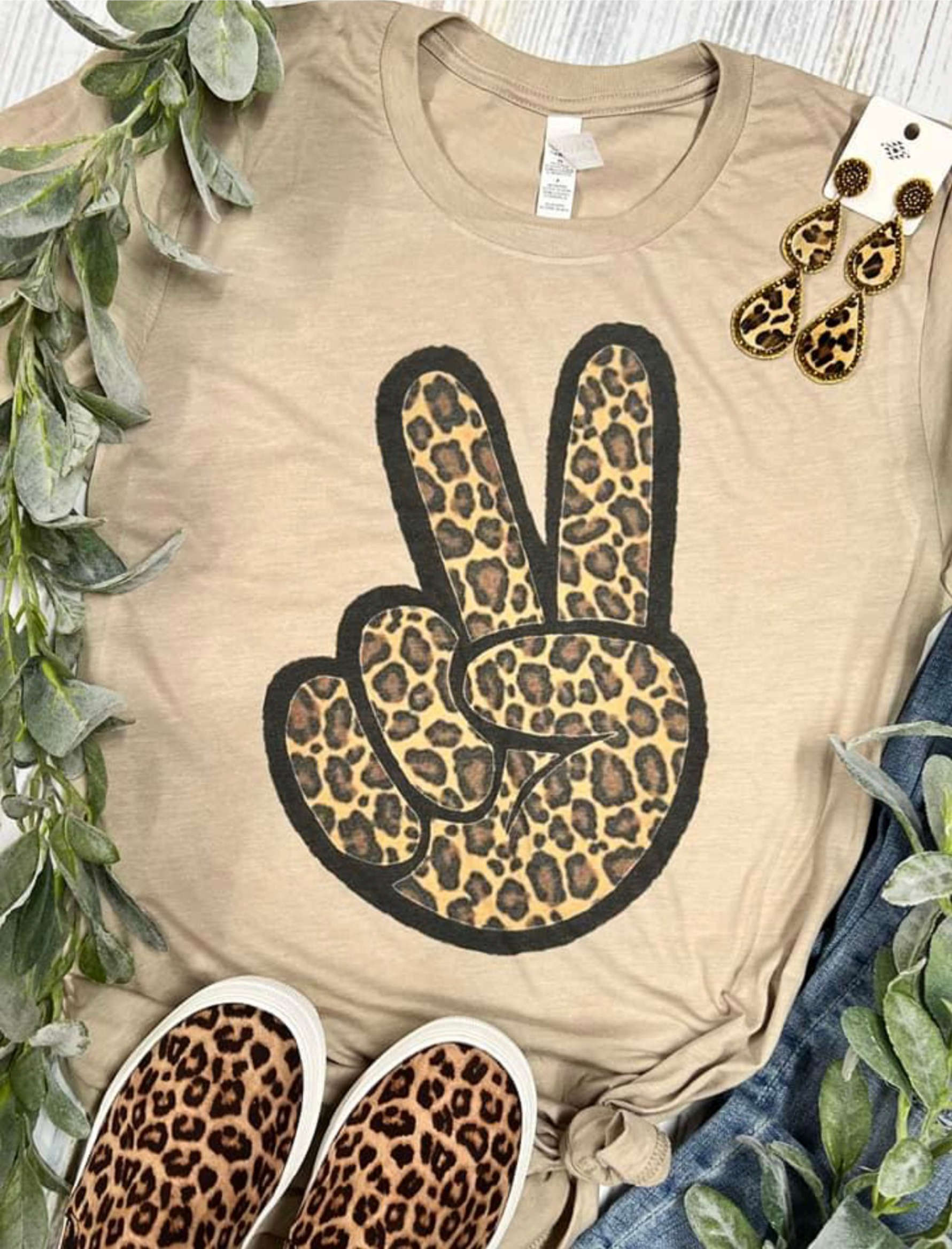 *RTS SALE * Peace Leopard Tan