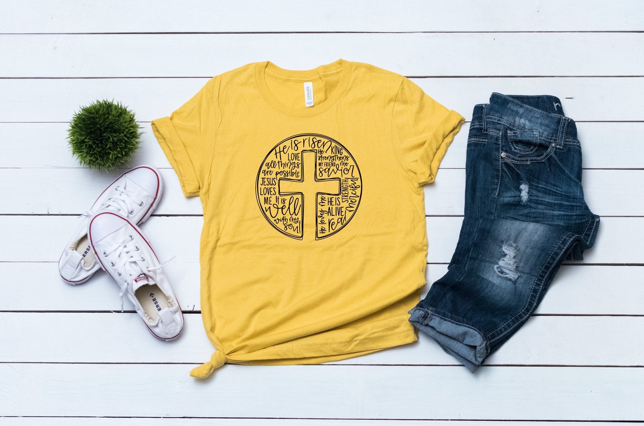 Cross Circle He Is Risen