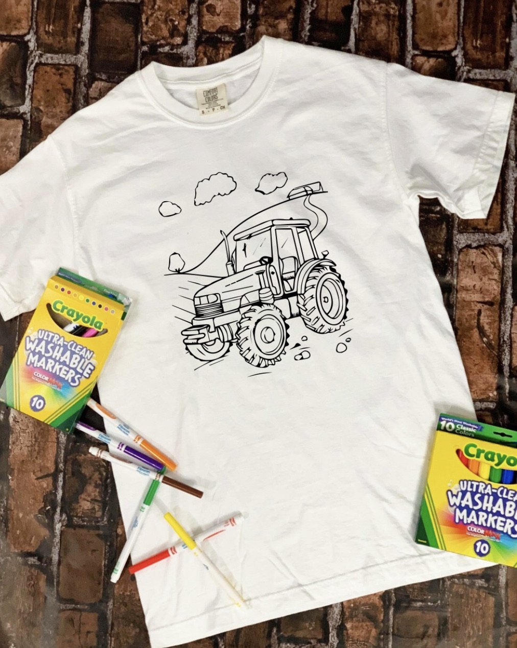 Tractor Coloring Tee