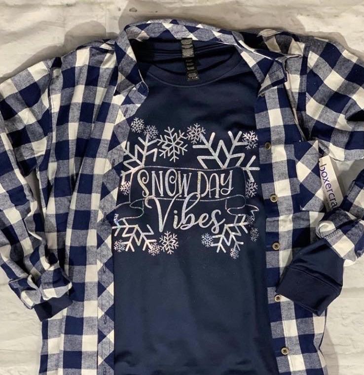 Snow Day Vibes Foiled