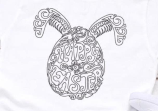 Bunny Egg Easter Coloring