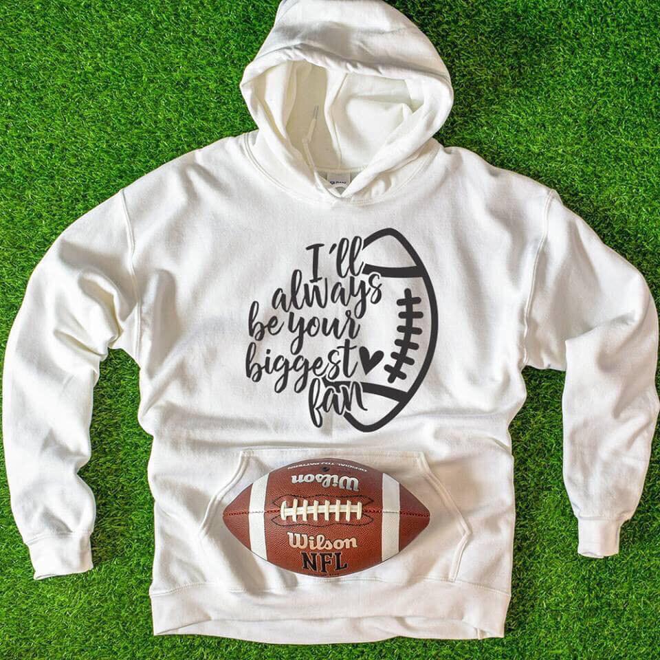 Always Be Your Biggest Fan Football White