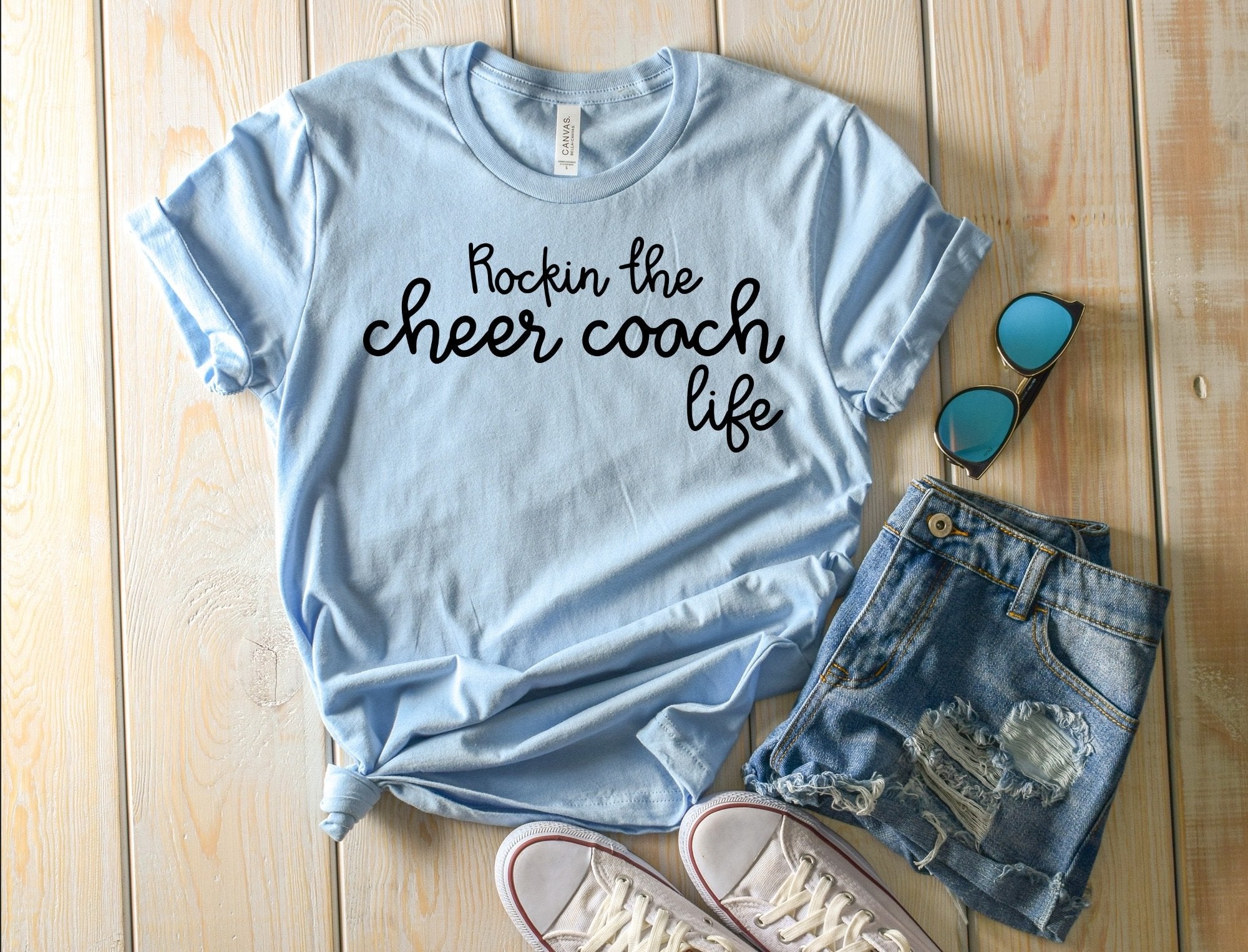 Cheer Coach Life White