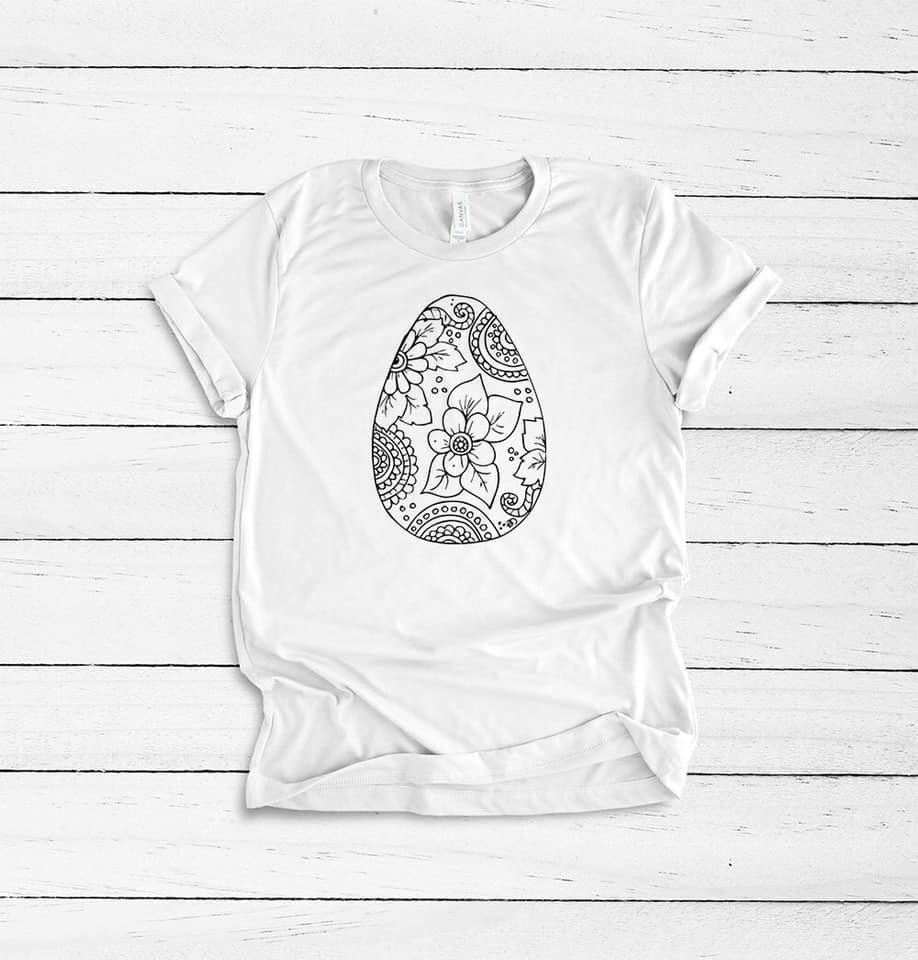 Easter Egg Coloring Tee