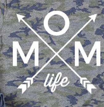 Mom Life Arrow White