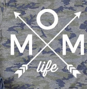Mom Life Arrow White