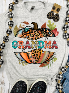 Pumpkins Custom Name Thankful Grateful Blessed Grey Tees