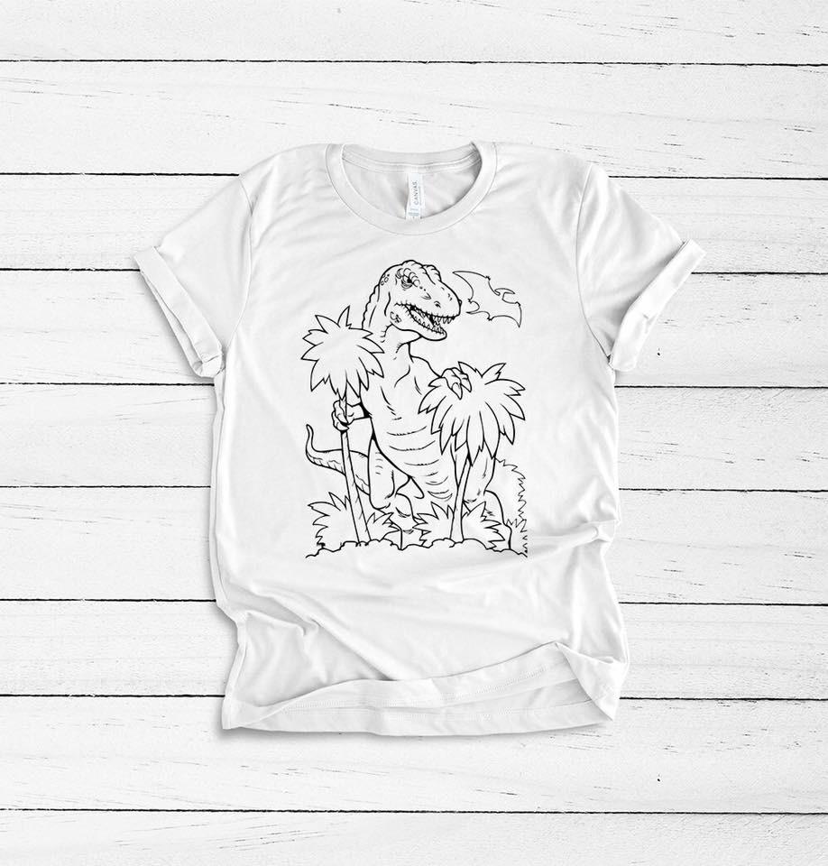 T Rex Coloring Tee