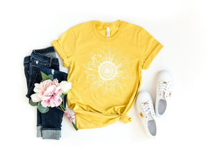 Stencil Sunflower White