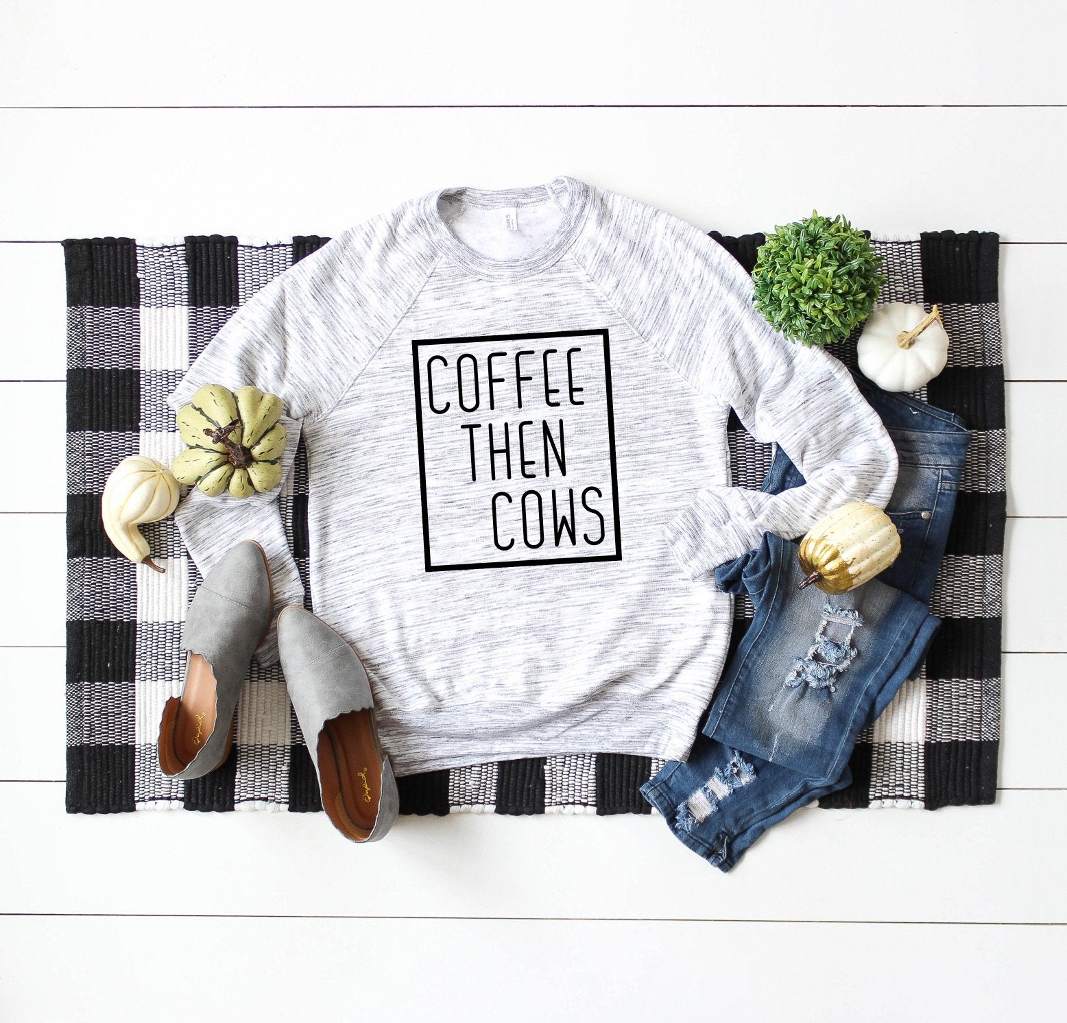 Coffee Then Cows White