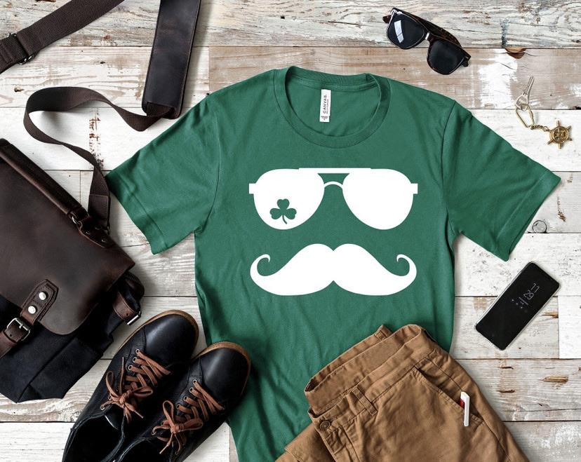 St Patty Glasses and Mustache