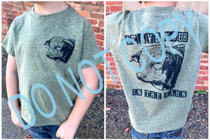 Leave Your Bull In The Barn Forest Green Tee
