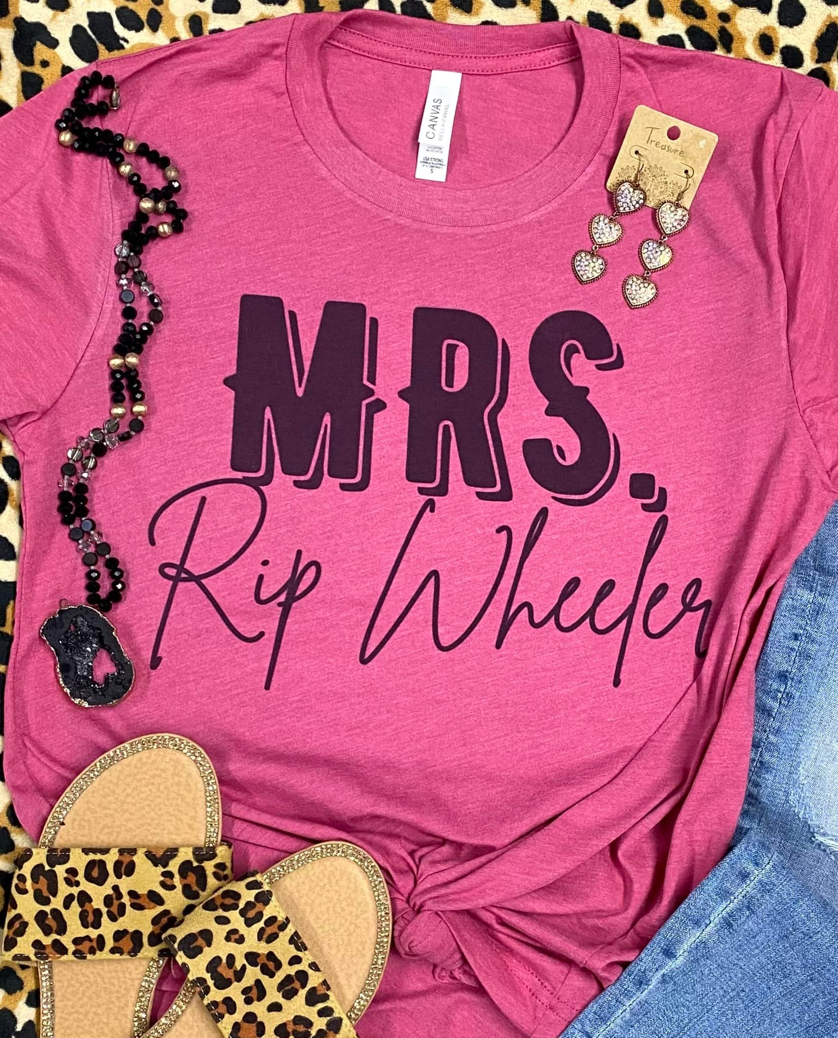 Mrs. Rip Wheeler Heather Berry Pink Tee