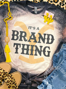 It's a Brand Thing Grey Bleached Tee