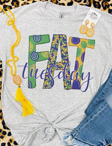 Kids Fat Tuesday Grey Tee