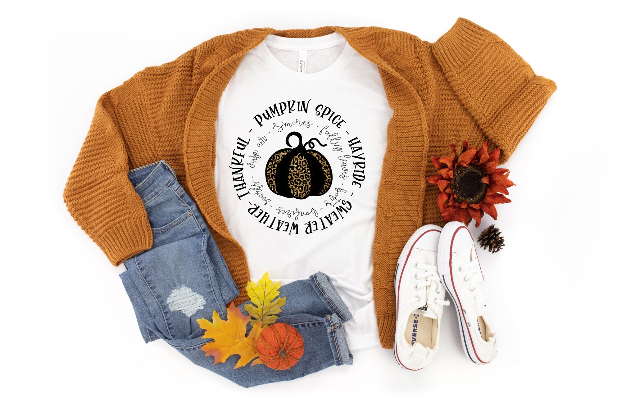 Pumpkin Word Circle 2 Tee